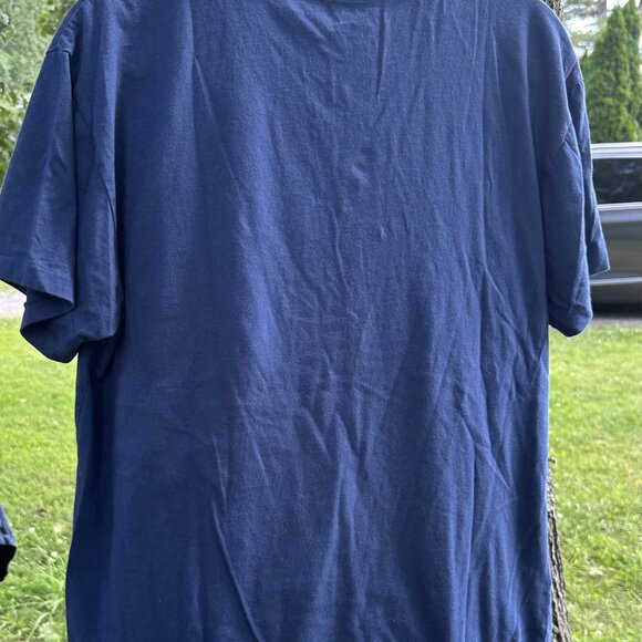 2 POLO by Ralph Lauren V-Neck Shirts Charcoal Grey and Navy Blue Size M - Picture 7 of 7
